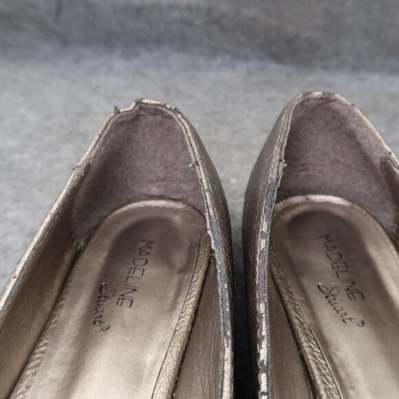 Madeline Stuart Shoes Womens 8.5 Flats Ballet Peep Toe Fashion Formal Wide Fit - Picture 14 of 16